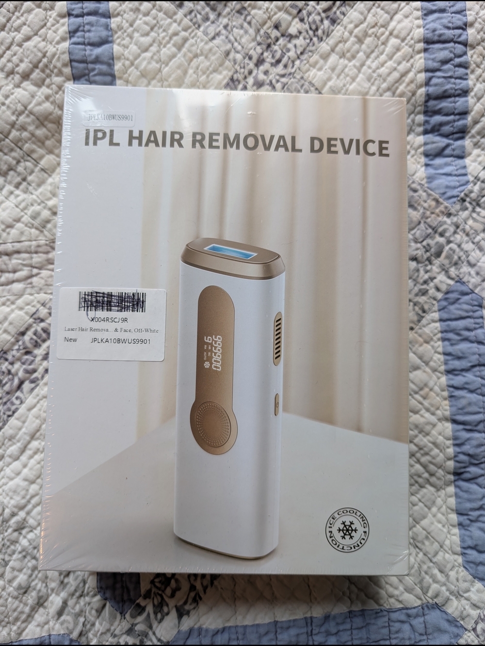 IPL Hair Removal Device - White & Gold-- Brand New, Sealed In Box!